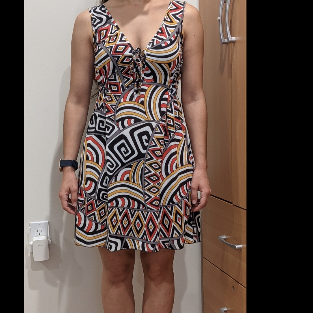 Italian retro print dress